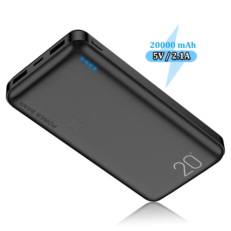 1 Sample OK New High Quality FLOVEME Li-Polymer Battery Ultra Slim Mobile Phone Fast Charging Portable 20000Mah Power Bank