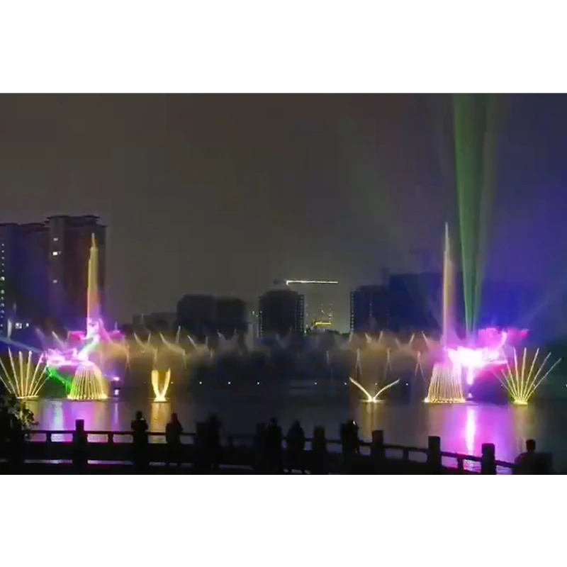 Multimedia Controlled Water Fountain Pool Musical Dancing Swing Fountain Show Outdoor
