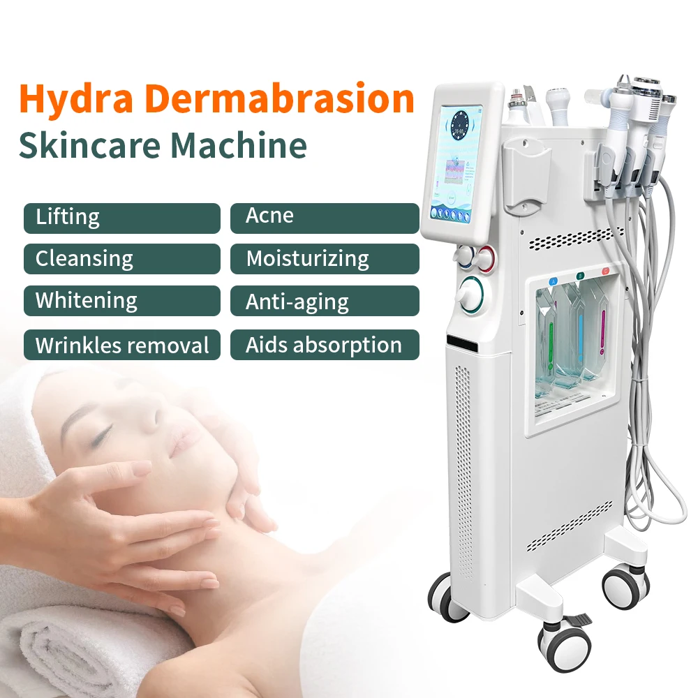 New Arrival Vertical 7 in 1 Hydro microdermabrasion facial wrinkle removing and care machine professional 2023