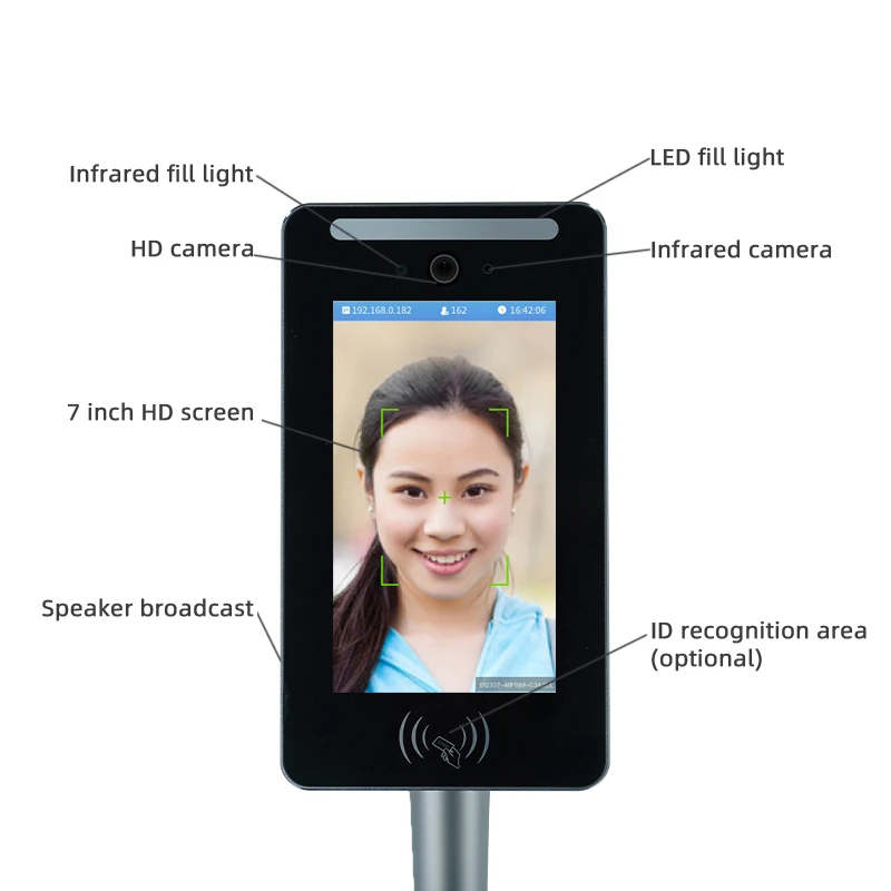 Tommi Professional  facial Recognition access control Time Attendance Face Detection device
