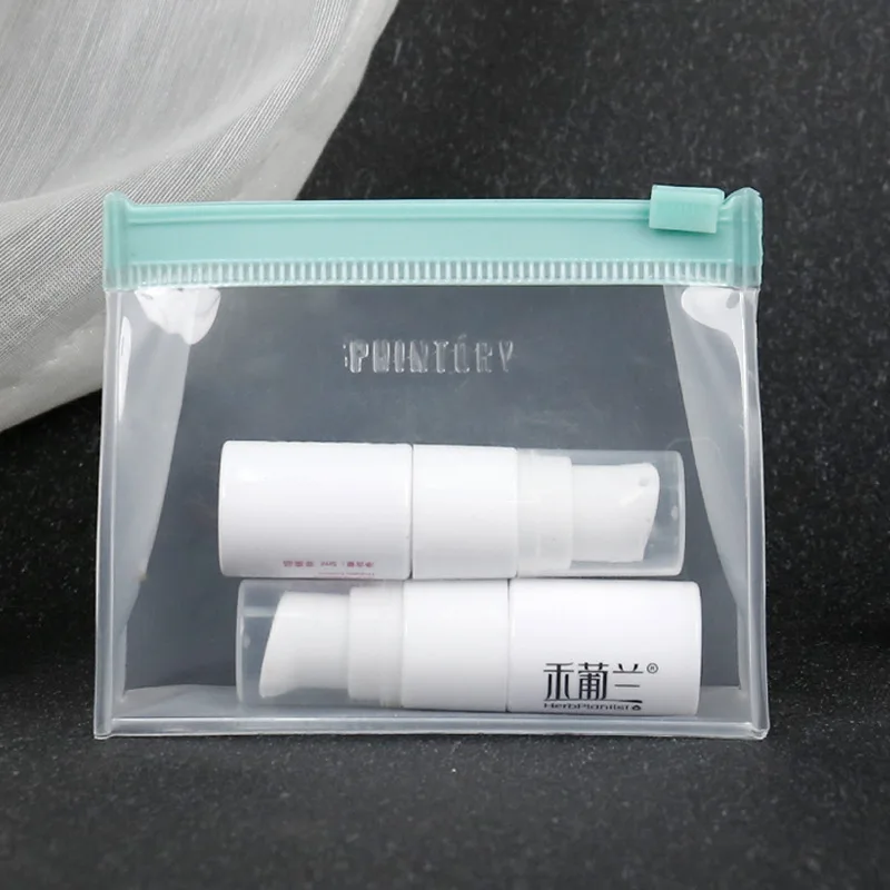New Products 2024 Tpu Pvc Transparent Waterproof Cosmetic Pouch Makeup Bag Clear Eco Friendly  Zipper PVC bag