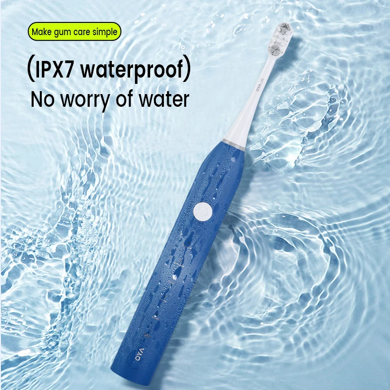 2000 мАч Водонепроницаемая электрическая зубная щетка IPX7 с 5 режимами и 4 насадками производственный