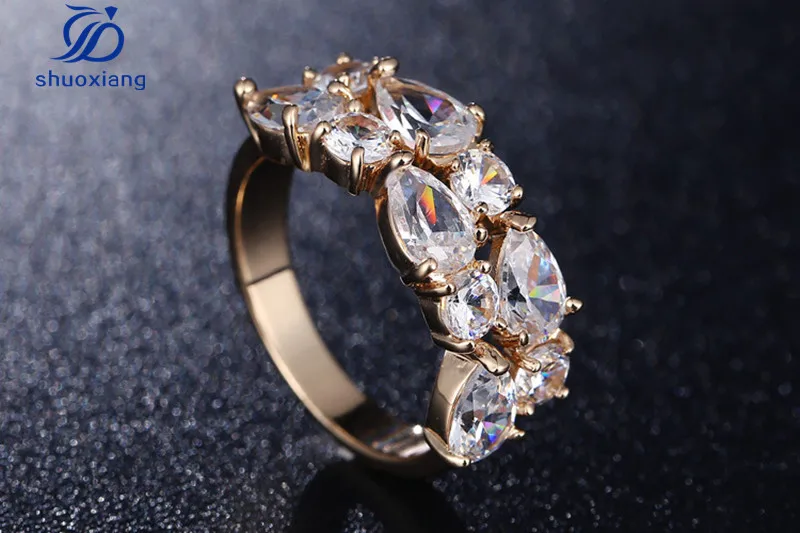 
Bling Mona Lisa Gold Plated White Crystal Jewelry Sets Women Colorful Crystal Necklace Earrings Rings Multi color Jewelry Set 