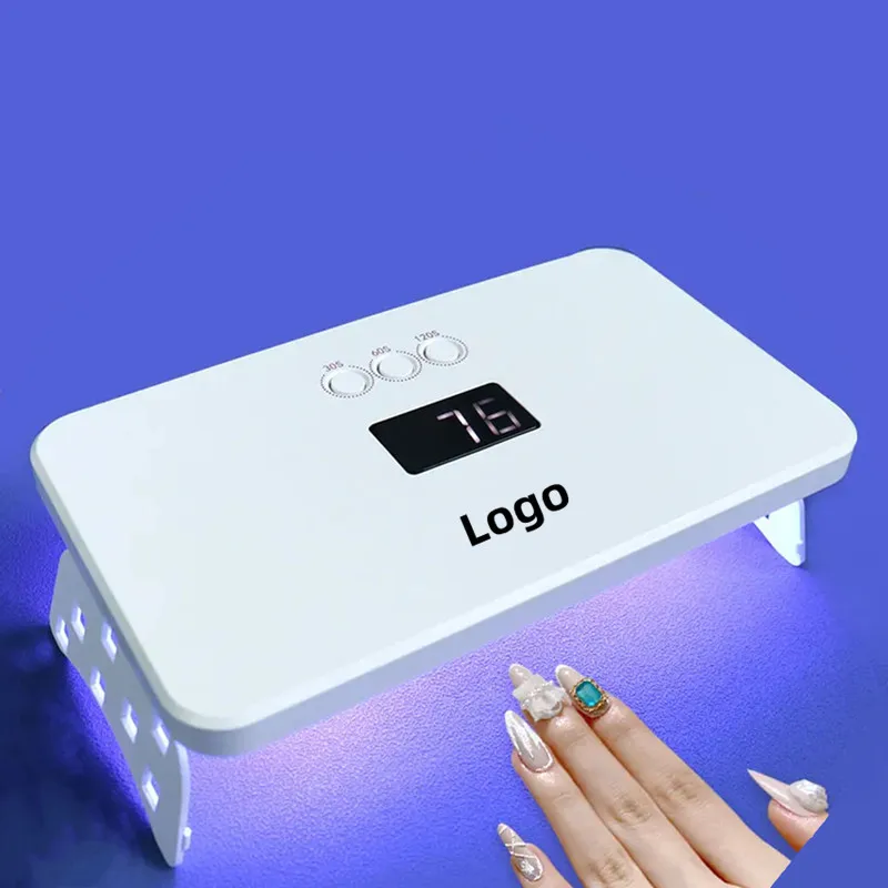 Original Factory 36W 24pcs Dual Light Source Table Nail Dryer RED LED Gel Lacquer Manicure Lamp Beauty Salon Equipment