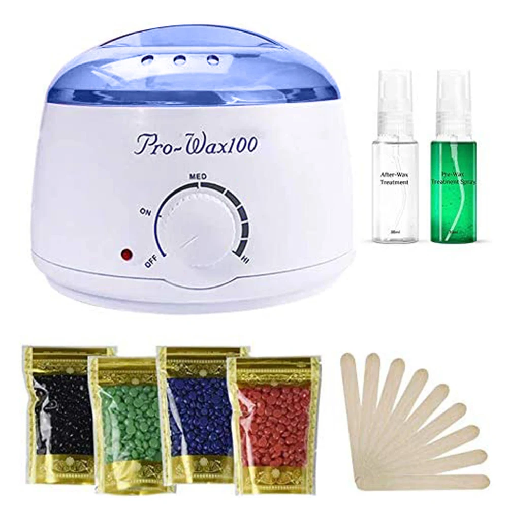 LIDOW Wax Warmer Hair Removal Kit Hair Removal Sets Waxing Kit Painless Hair Removal At Home Hot Paraffin Depilatory