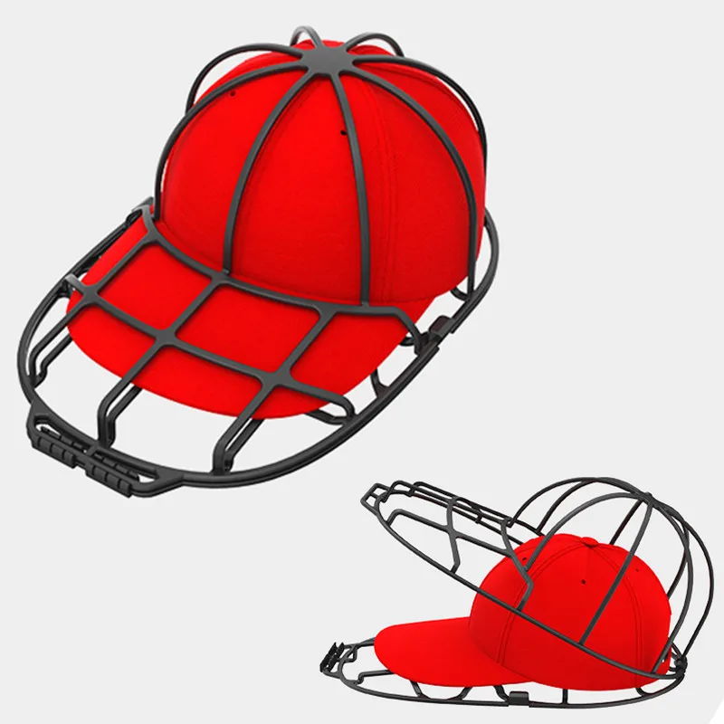 Durable Plastic Hat Cleaning Washing Protector Cage Holder Frame Baseball Hat Cap Cleaner Washer Fit for Adult Kid Hat Washing
