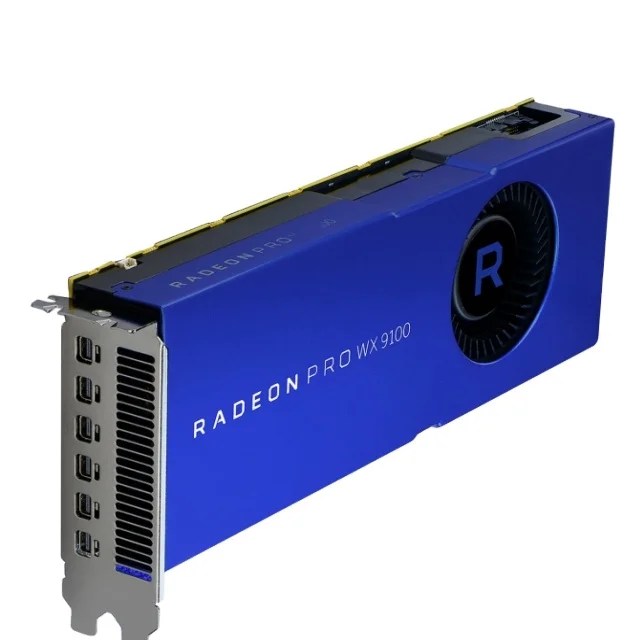 Original Graphics Card Radeon Pro WX 9100 16GB HBM2  GPU Card Graphics Processor Vega for AMDXXX Radeon Pro WX 9100