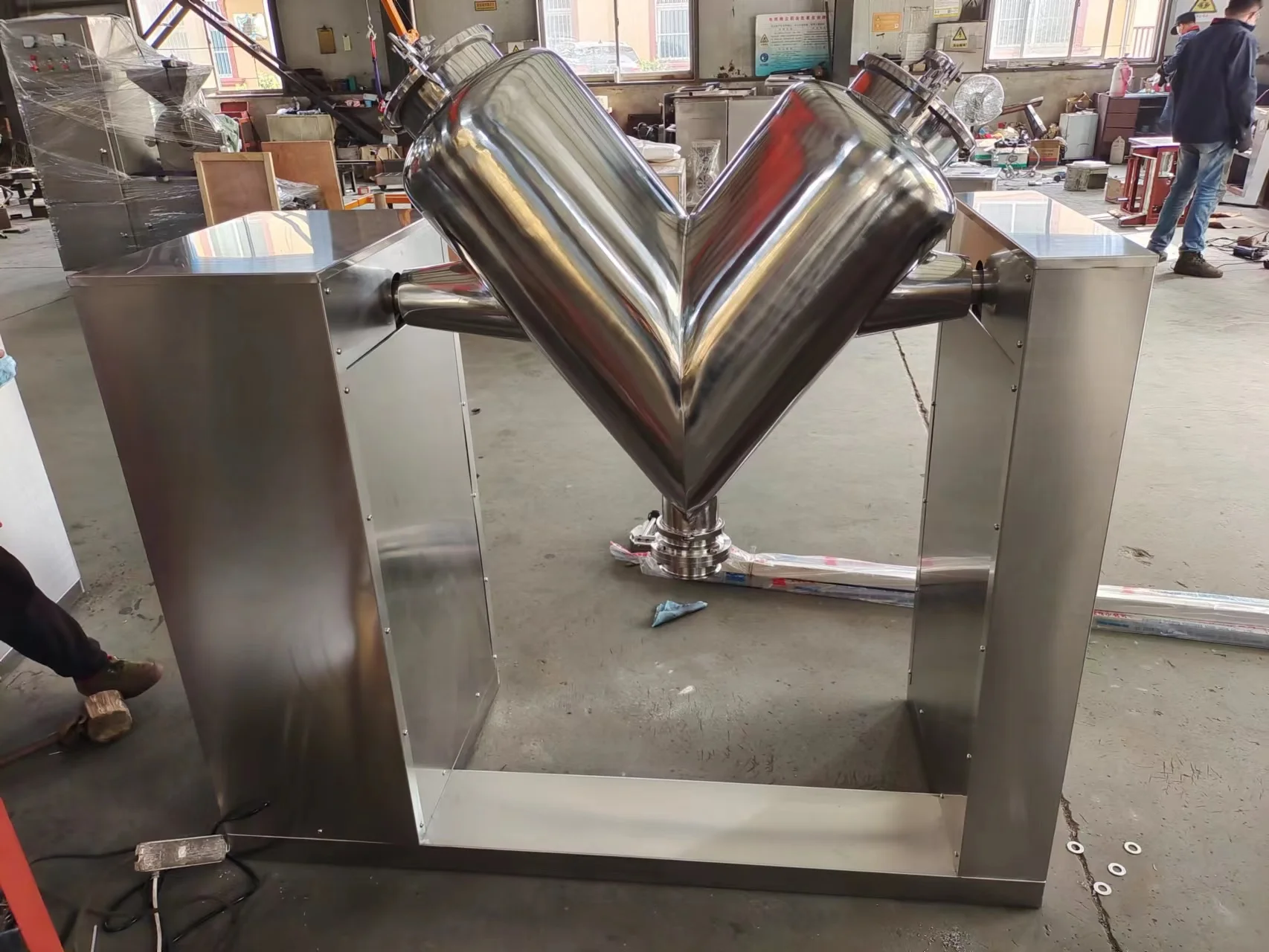 Industrial Mixer V/Mixer Powder V Machine/Chemical Mixing Equipment