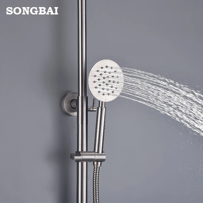 China shower set CUPC Watermark 304 stainless steel hotel bathroom thermostatic shower faucet set