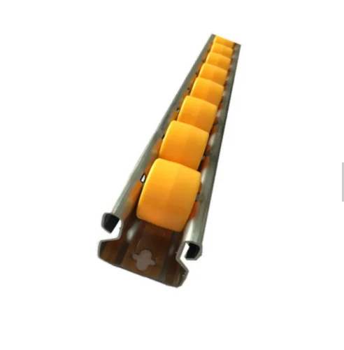 Fluent alloyed plastic roller roller track sliding track for shelf roller track system from suqian