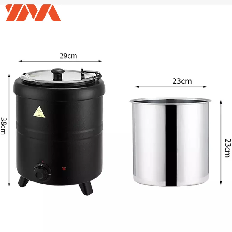 Wholesale food grade soup warming container best electric soup heating pot stainless steel electric cooking pots