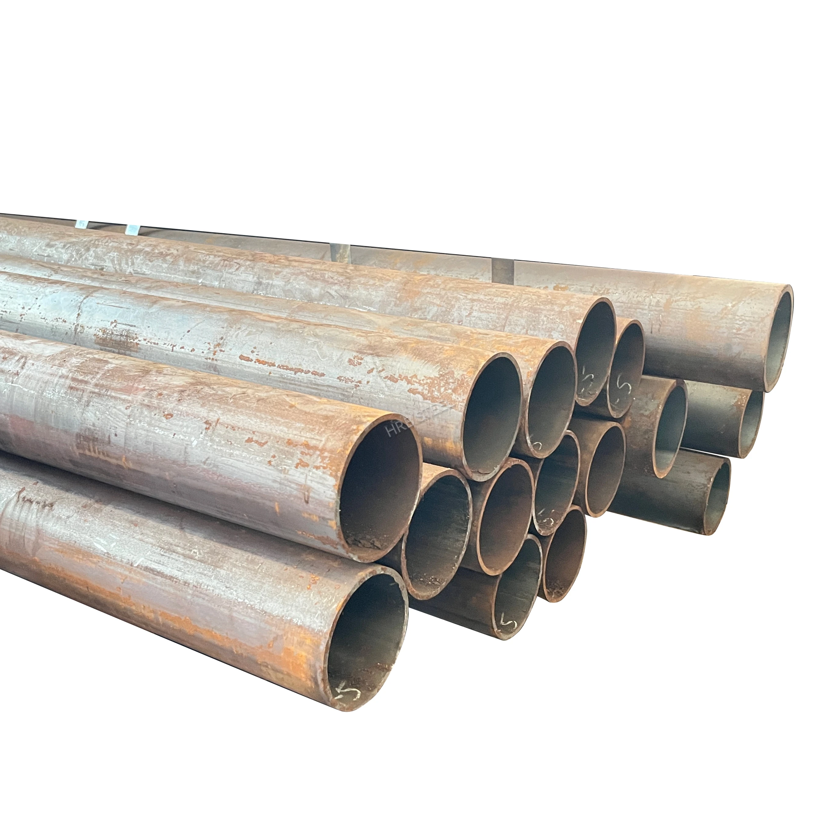 ASTM A192 Q235 Carbon Steel Pipe Butt Tube Seamless Black Paint Pipe Fitting Fabrication for Petroleum
