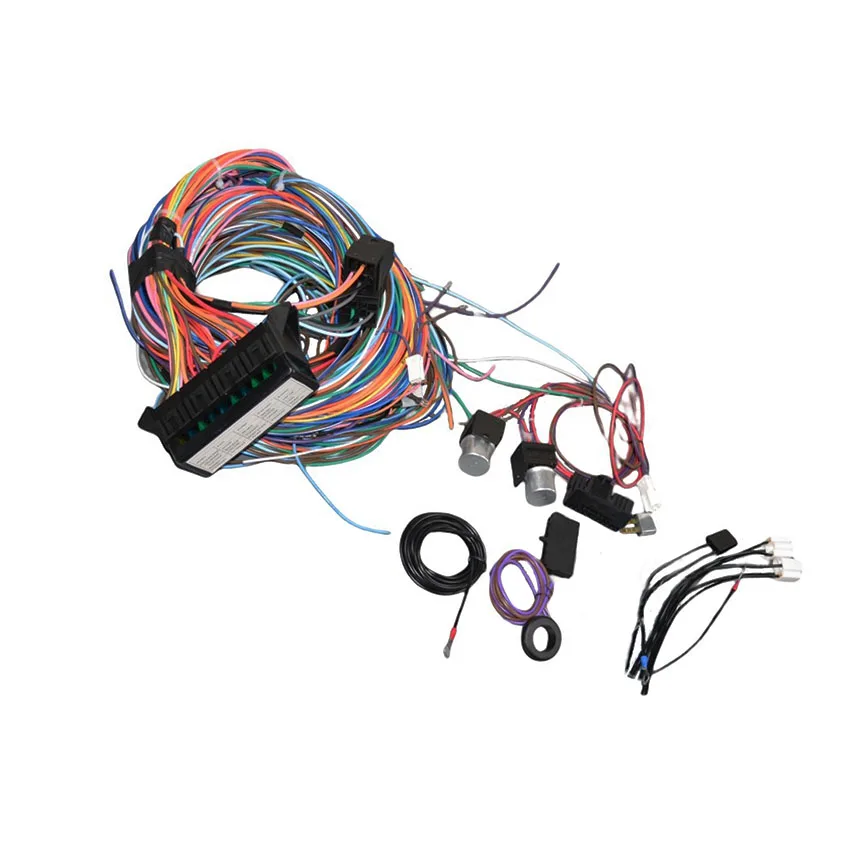 Wiring Harness Kit 20 Circuit Long Wires Hot Rod Painless Wiring Harness Kit for Chevy Hotrods Ford Chrysler