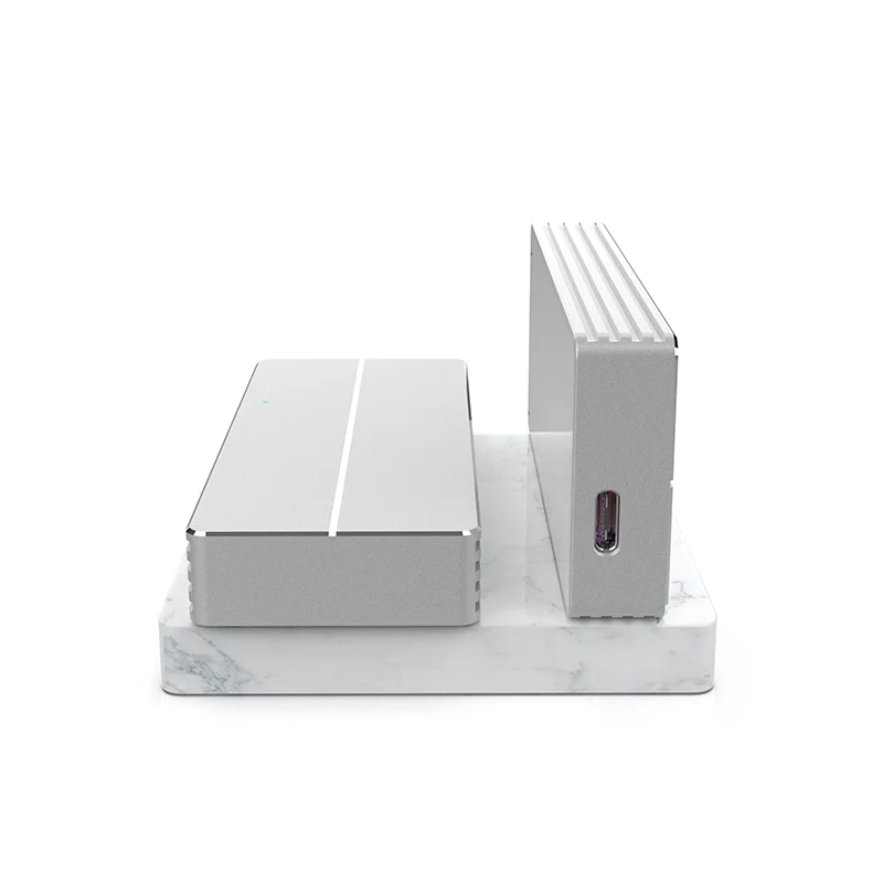 External Hard Drives Case 4TB USB4.0 Thunderbolt 3 Mobile M.2 Nvme SSD Enclosure 40gbps for Macbook Usb 4TB MAX Aluminum CN;GUA