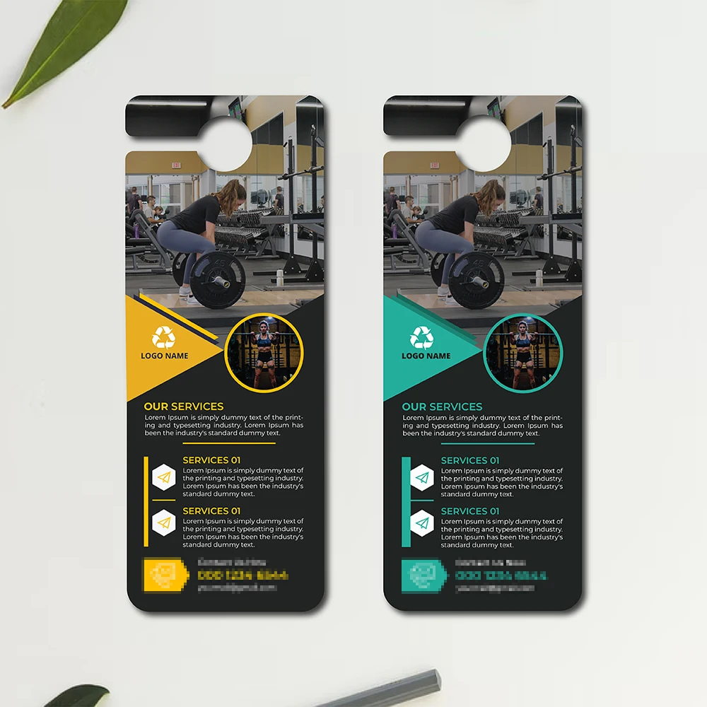 Best Quality hanging flyer waterproof flyers printing Door Hangers