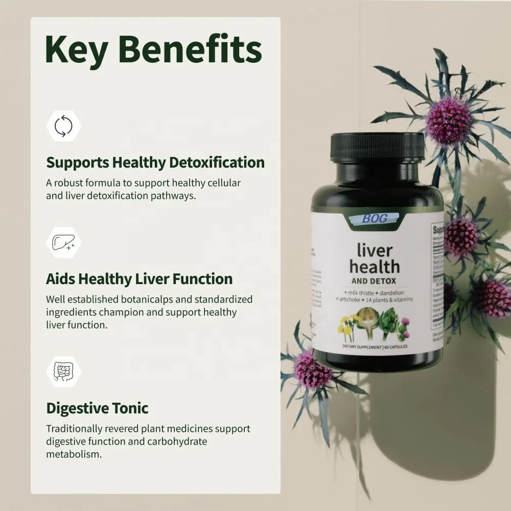 Dietary Supplement Liver Health Support Supplement Natural Liver Detox Capsules Cleanse and Repair
