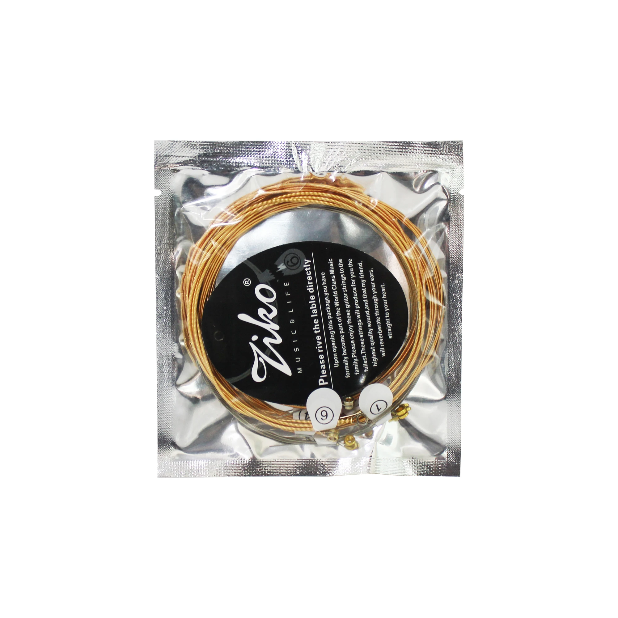 A Nice Price and Quality 010 Gauge Small MOQ OEM Accepted Phosphor Bronze Warm Tone Bulk Guitar Strings