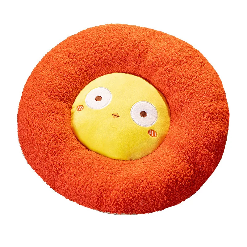 High Quality 12' Stuffed Poached Egg Cushion Girly Room Decor  Fried Egg Pillow Bay Window Setting for Kids Bedroom Seat Pill