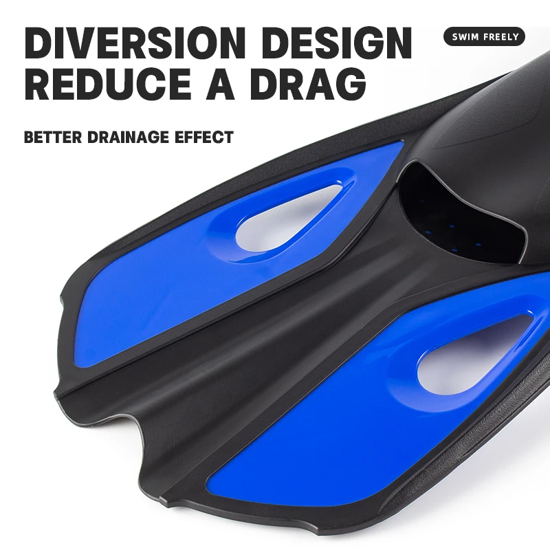 2022 scuba diving equipment swimming equipment short blade fins with tpr swim fins diving