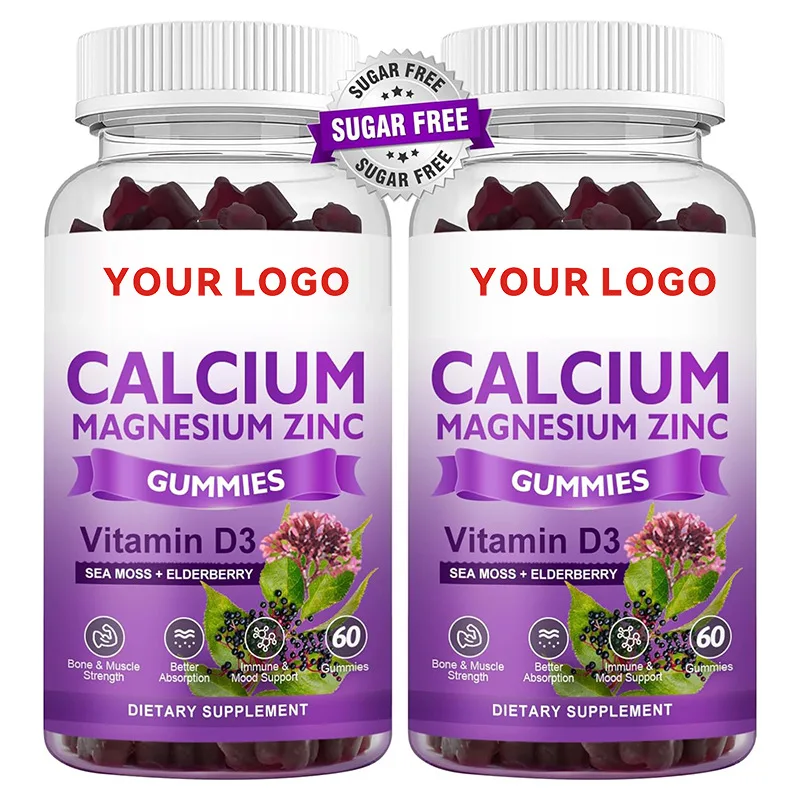 Calcium Magnesium Zinc Vitamin D3 Gummy Bone Health Nerve Immune Function Immune System Supports Calcium Magnesium Zinc Gummies