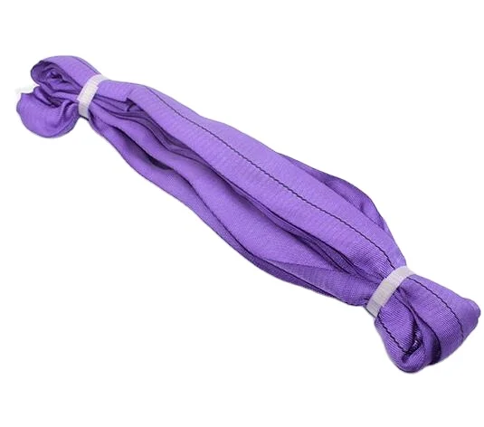 High Quality 40mm*1m 1000KG Safety 8:1 Purple Round Sling With EN 1492-2+A1:2008 Round Webbing Sling