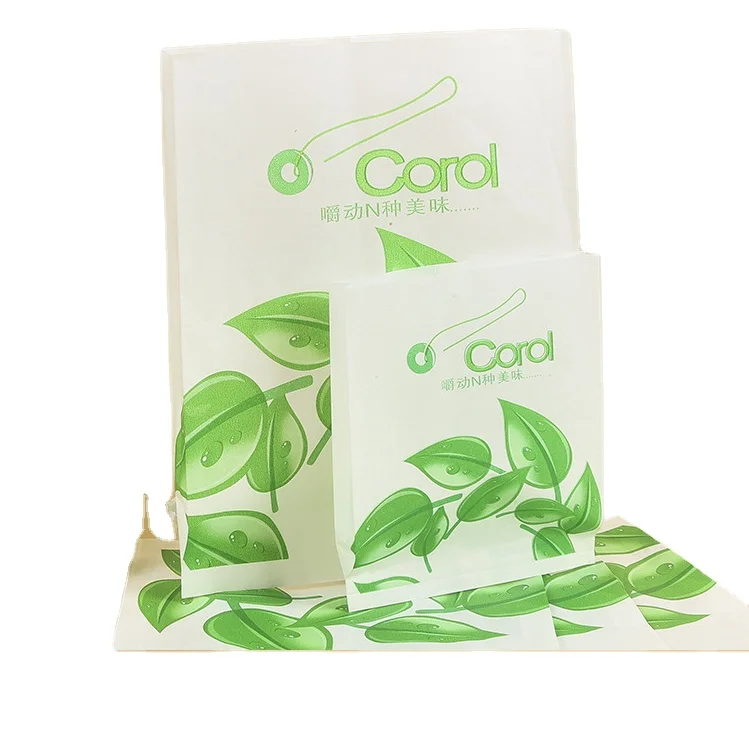 One-time baked goods bag type oil-proof sushi grilled chicken takeaway bag manufacturer