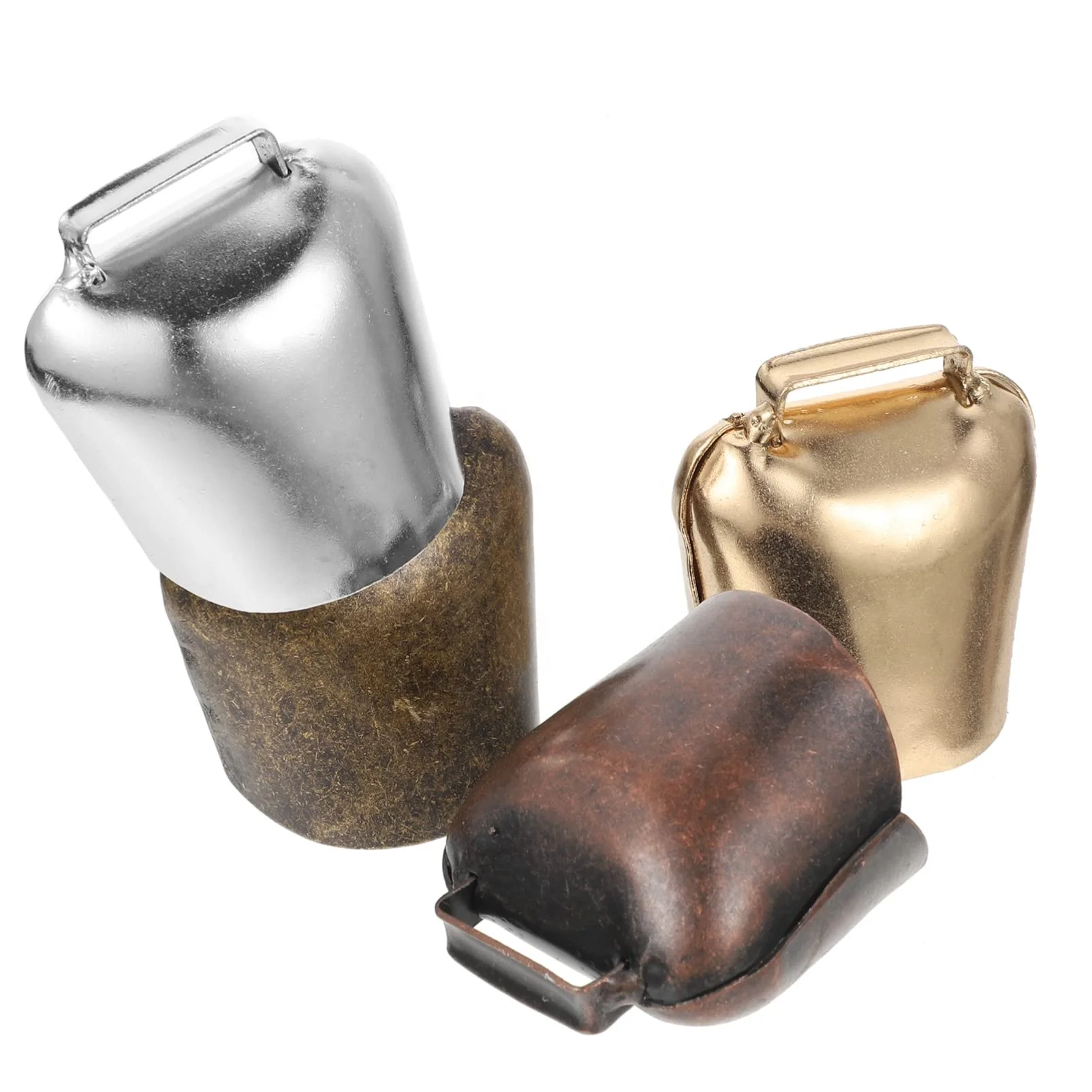 Pet Decoration Metal Crafts Cow Horse Sheep Grazing Iron Bells Cattle Farm Animal Loud Bronze Bell Cow Bell Noise Maker