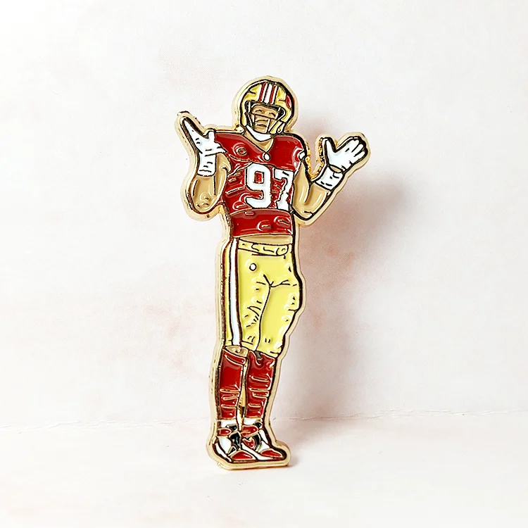 New products high quality custom metal sports golf mexican brooch badges lapel pins for hat