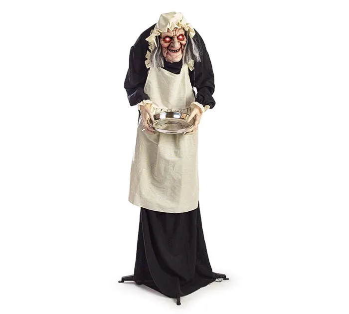 Halloween Animatronics Outdoor Scary Haunted House Party Creepy Sound Standing Animated Ervant