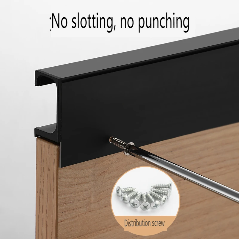 Furniture Modern Pull Handle Furniture Hidden Handle Aluminum G Shaped Handles Kitchen for Kitchen Door Drawer Cabinet