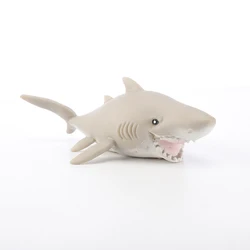 Marine Animal Model Toys Kids Sea Life Great White Shark and Whale Shark Action Figure Set Soft Rubber  Ocean Sea Life