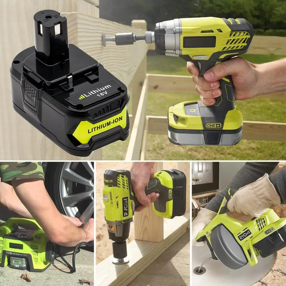 18V 6ah Rechargeable lithium ion Power Tool Batteries Pack For Ryobi ONE PLUS Ryobi rechargeable battery