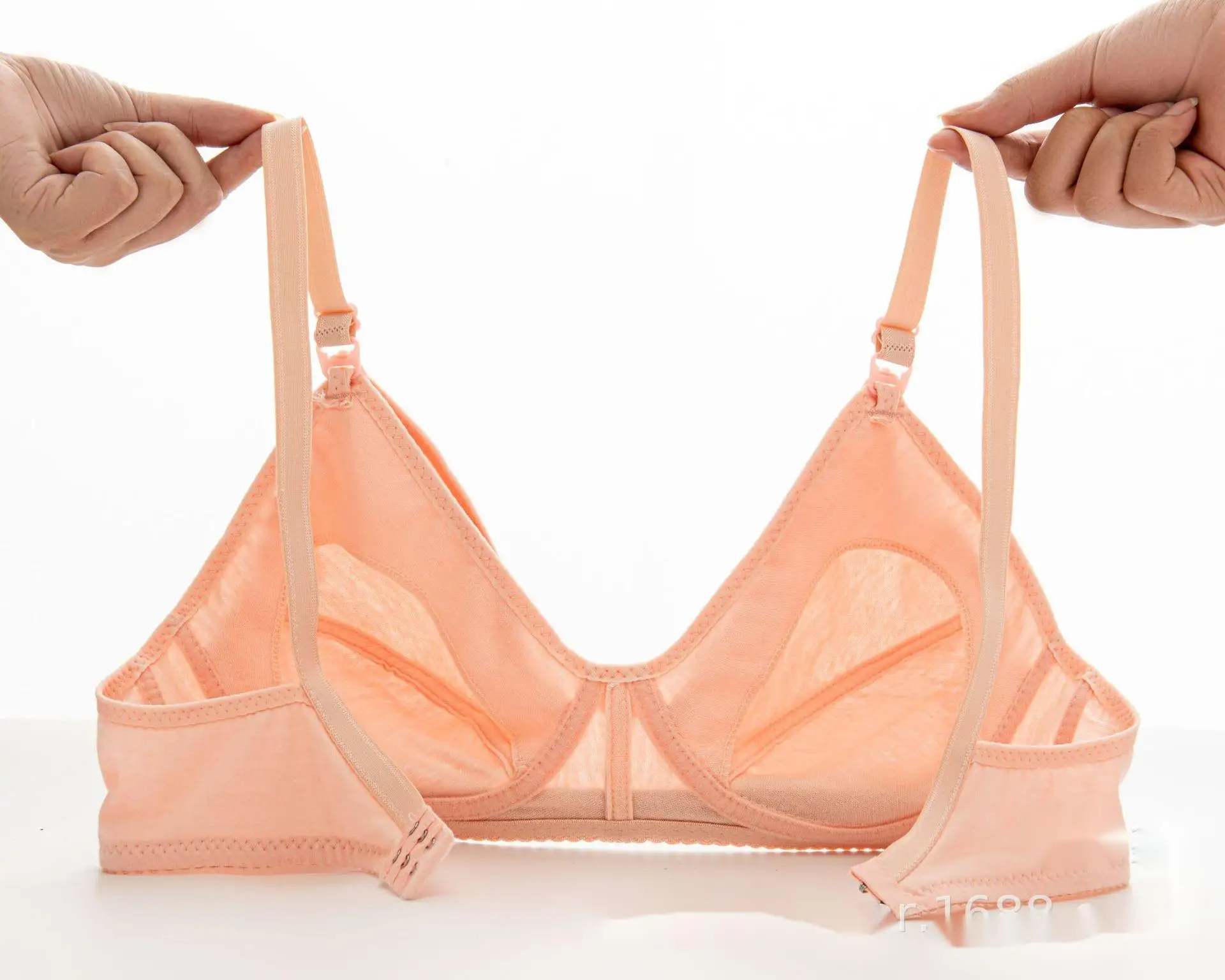 Оптовая продажа: Дешевый бюстгальтер для кормящих мам с передней застежкой повседневный стиль тканый принтом без косточек