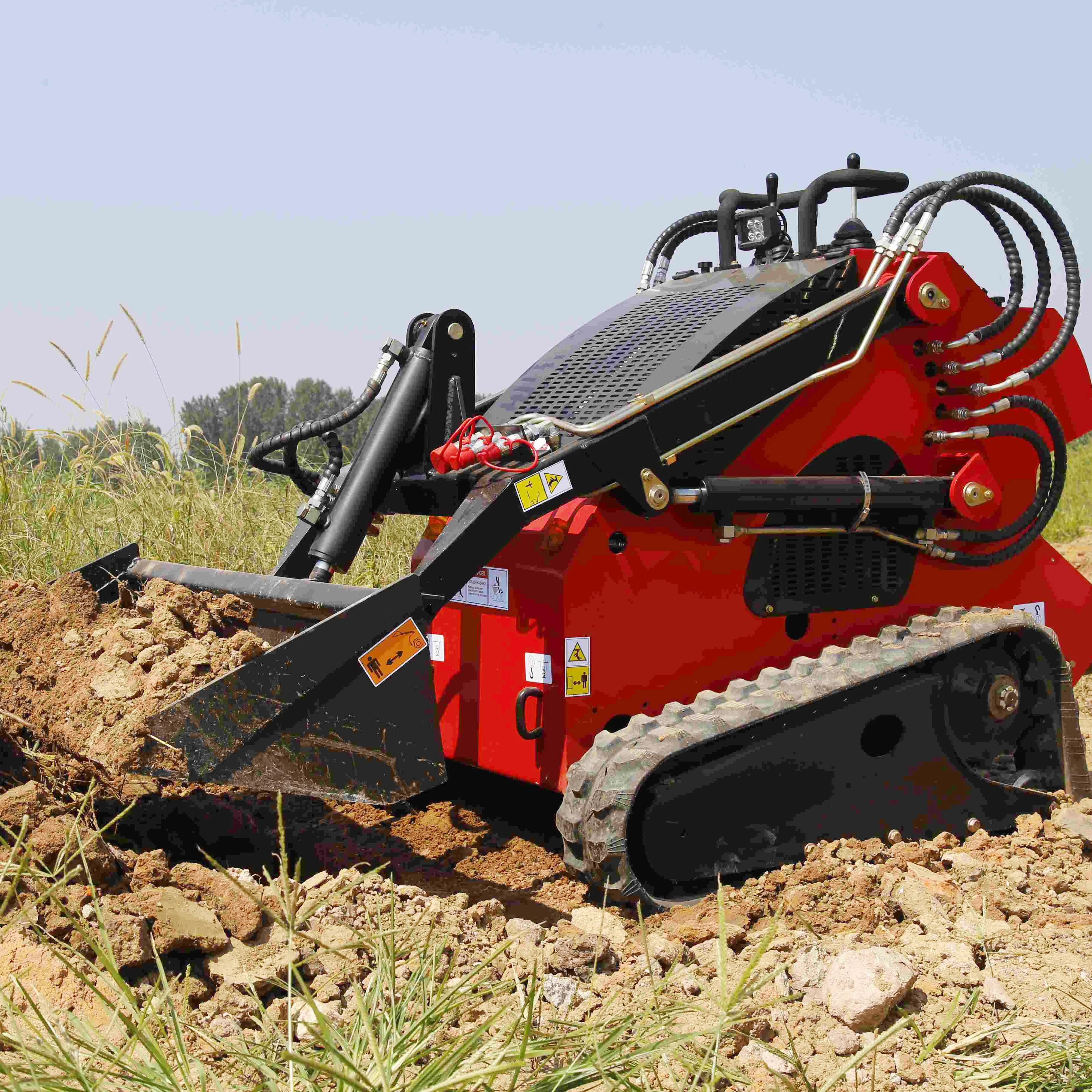 Epa CE Mini skid steer solid rubber tires 33x12 small skid steer loader