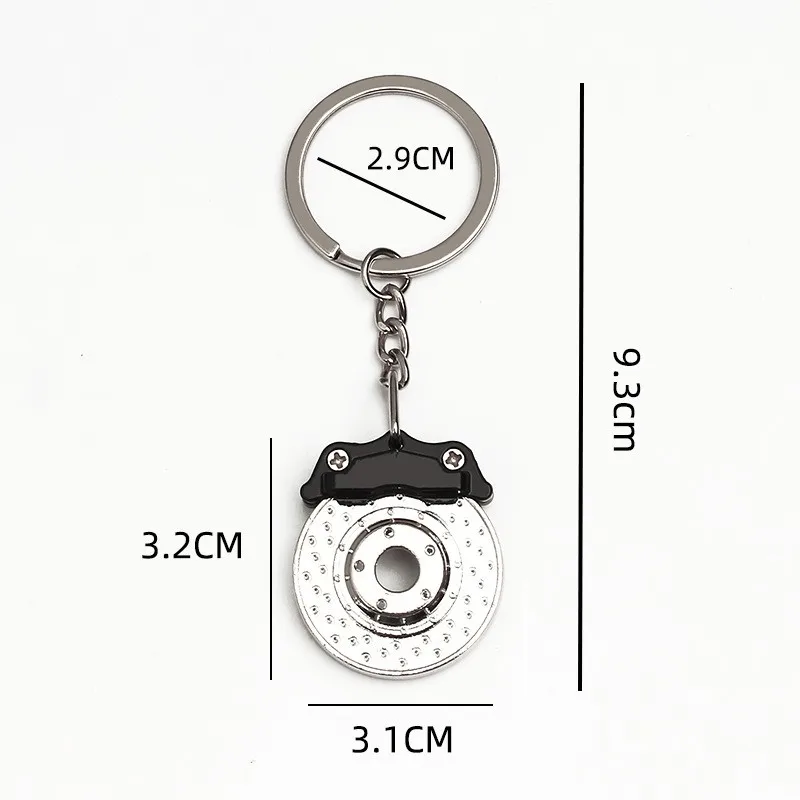 3D creative car modification metal pendant keychain with logo custom