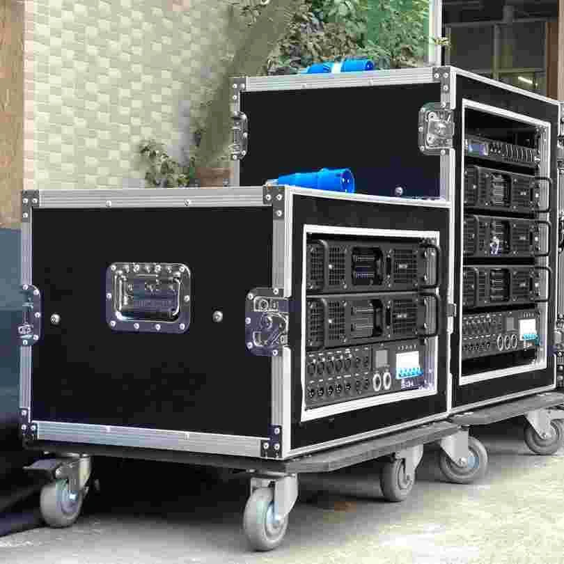 Dragonstage custom aluminium case for mixer audio line array parts(2U rack)