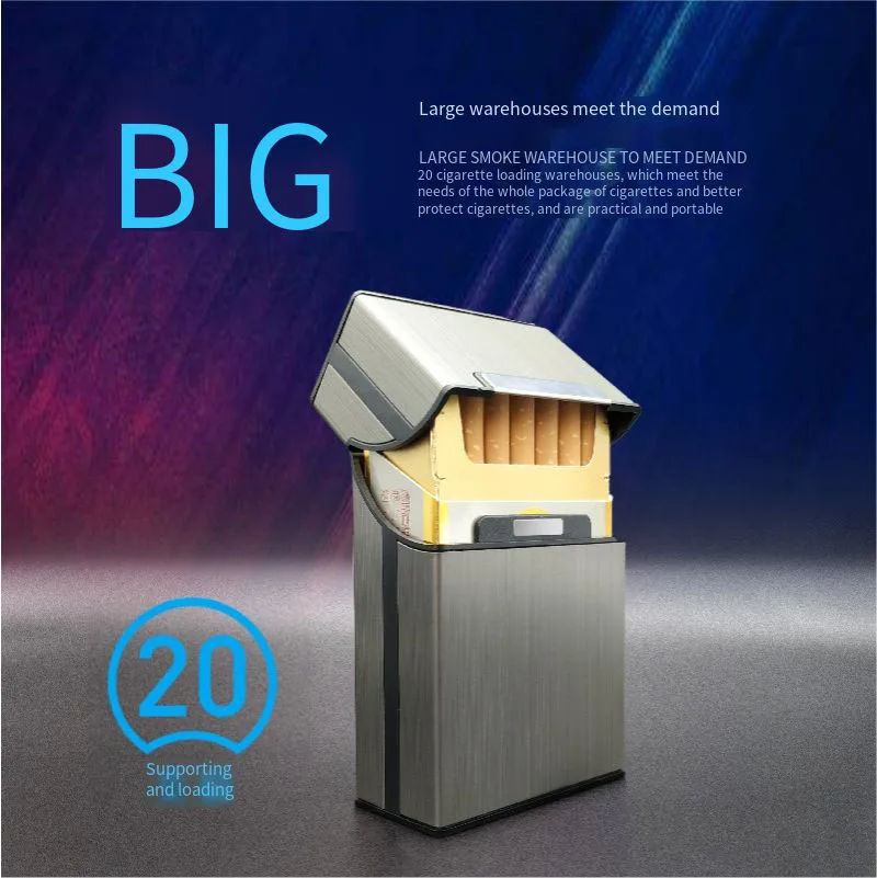  Cigarette Case Metal Soft Hard Cases 20 Creative Alunminu Alloy Box Ultra-thin Men Portable