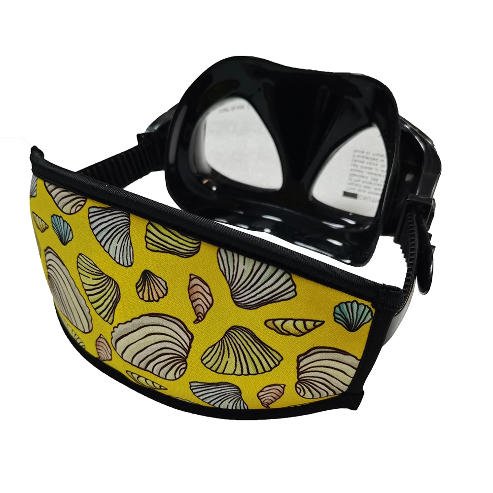 Long Hair Band Wrapper Customized Logo Printing Neoprene Diving Mask Strap Cover