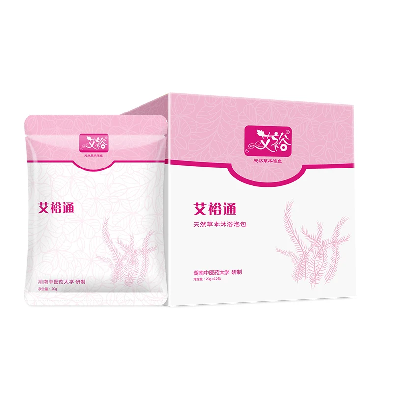 Китайская травяная пудра для ванны Aiyu, Женская пудра для ног, Женская Массажная пудра для углубления меридианов