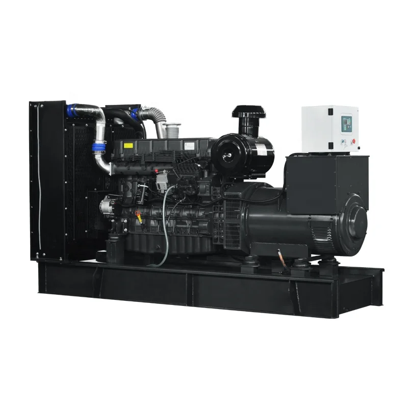 Mounted skid SDEC diesel generator 300kw power generation 375kva price with China home brand engine