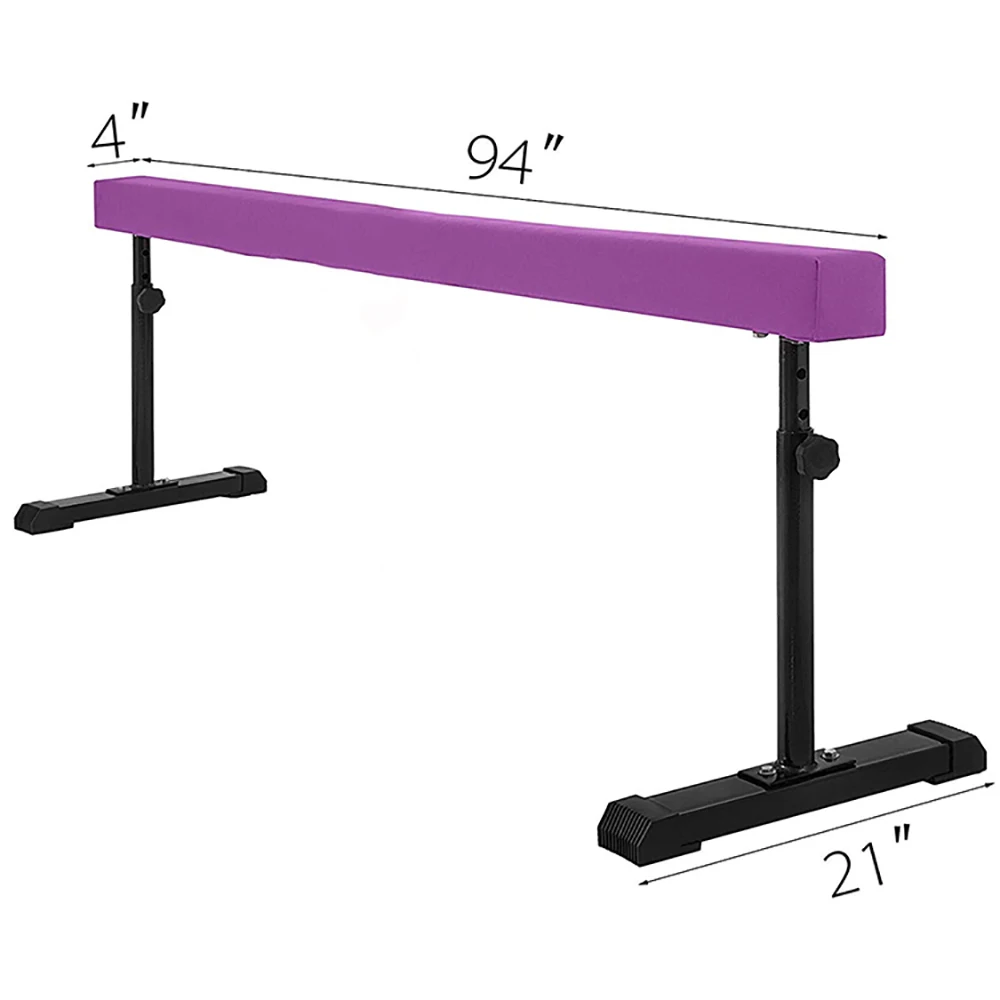 Height adjustable Gymnastics Balance Beam Kids Adult