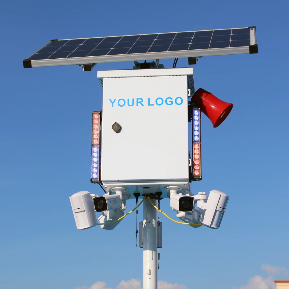 SZGOING 8MP 4K Solar Security Camera System Wireless Outdoor with PIR Alarm