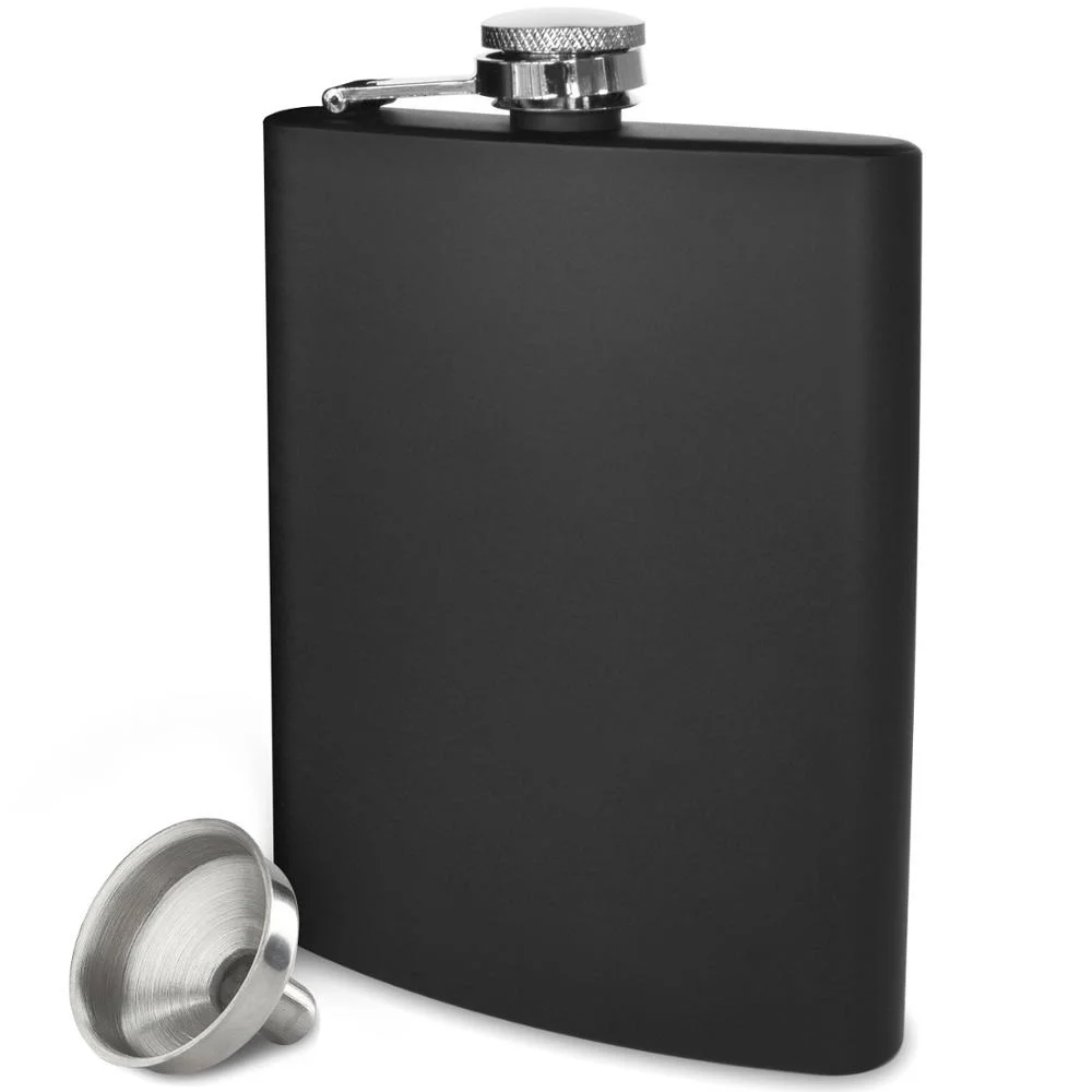 stainless steel 8 oz flask can custom hip flask