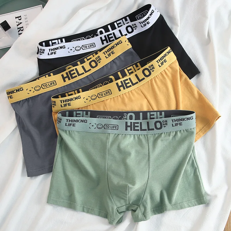 Cheap Price Hot Sale Mens Seamless Underwear Breathable Cotton Comfortable Shorts Young Boy Men Boxer Brief