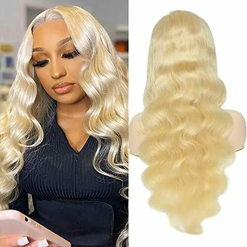 
613 blonde Closure Wigs For Black Women Human Hair Virgin Cuticle Aligned Hair blond Hd Lace Front Wig Straight Full Lace Wigs 