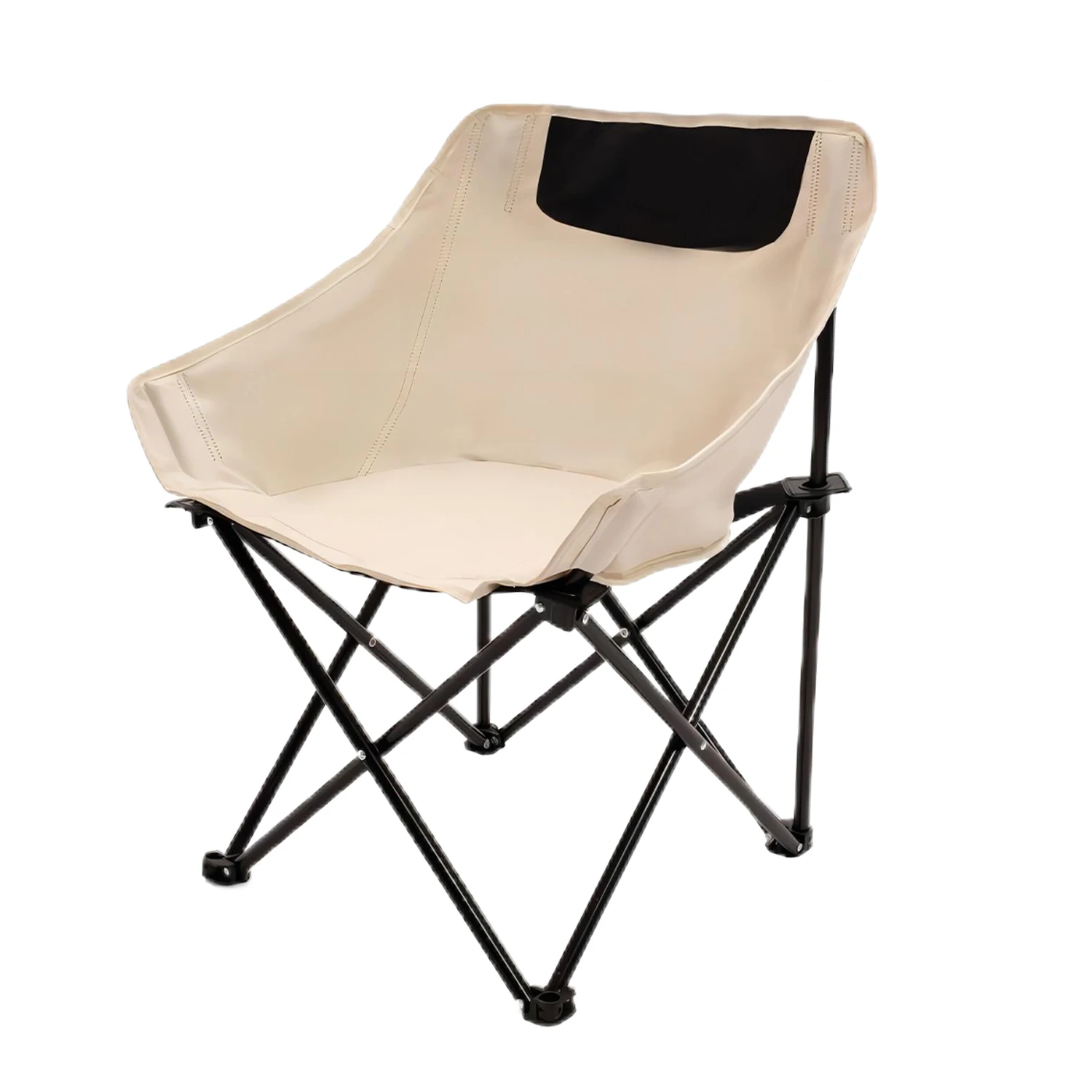 Custom Wholesale Portable Folding Fishing Camping Outdoor Lawn Travel Picnic Beach Moon Chair