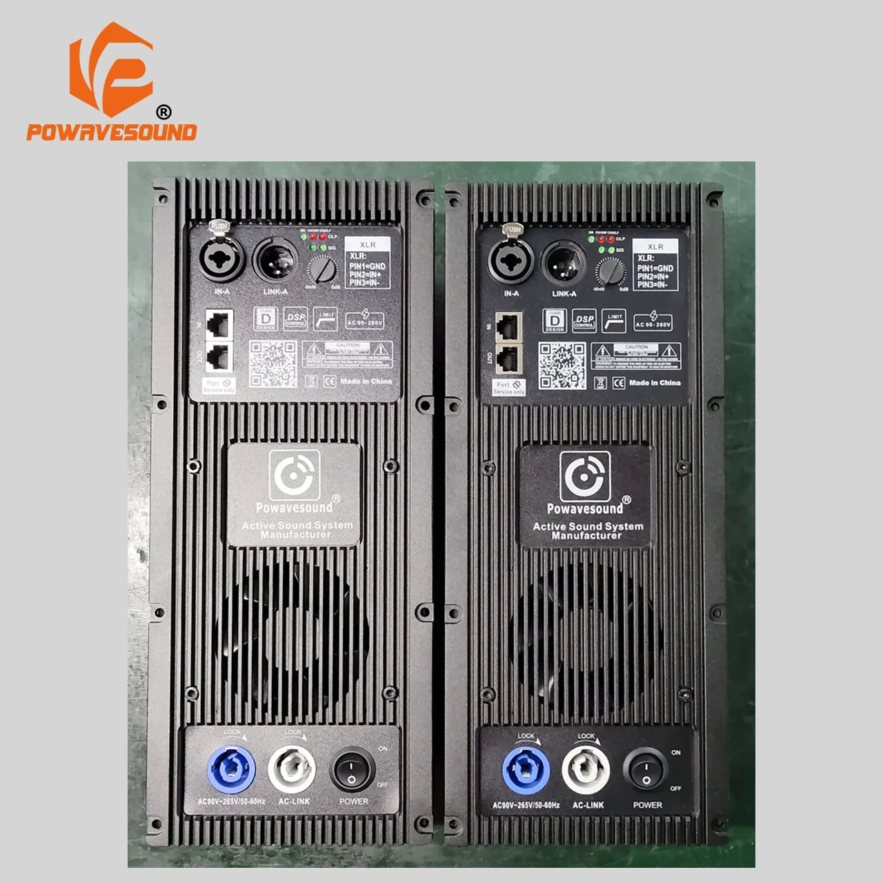 Active line array speaker system amplifier module 300 + 800W 6000W and 1000W for optional DSP inside 90 - 260V is available