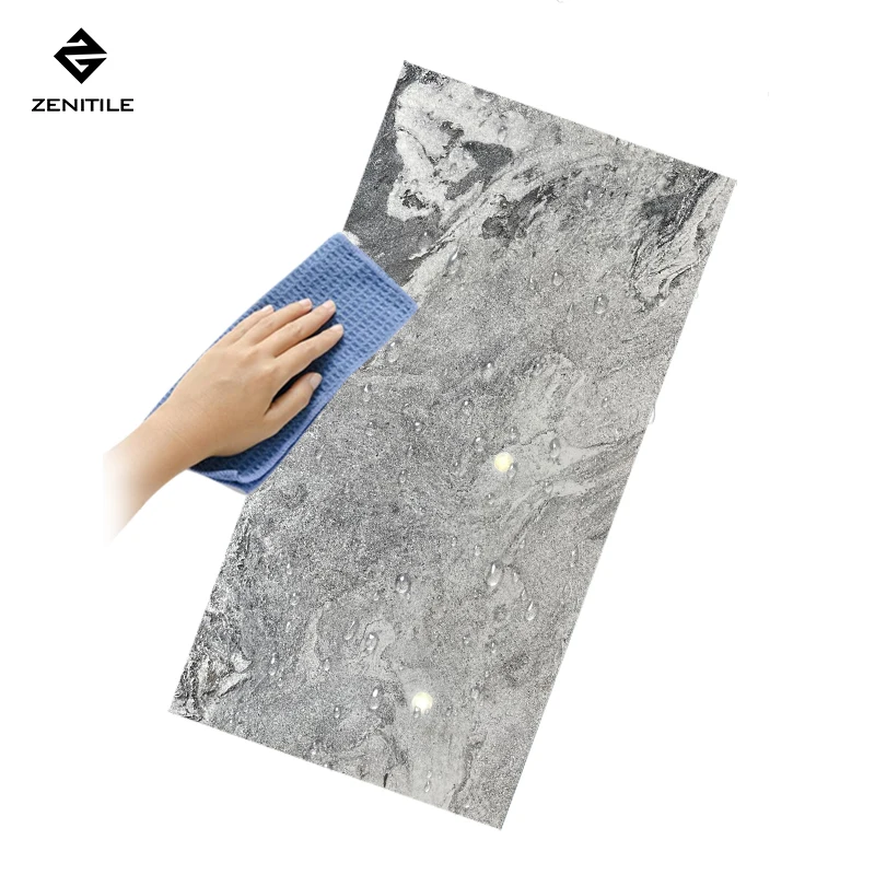 New design Full Polished Porcelain Tile Calais Light Grey Guangdong Manufacturer Sintered Stone