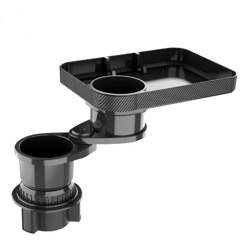 OEM Car Cup Holder with Attachable Tray 360 Swivel Adjustable Car Food Eating Tray Table For Cup Holders Expander Dinner Plate