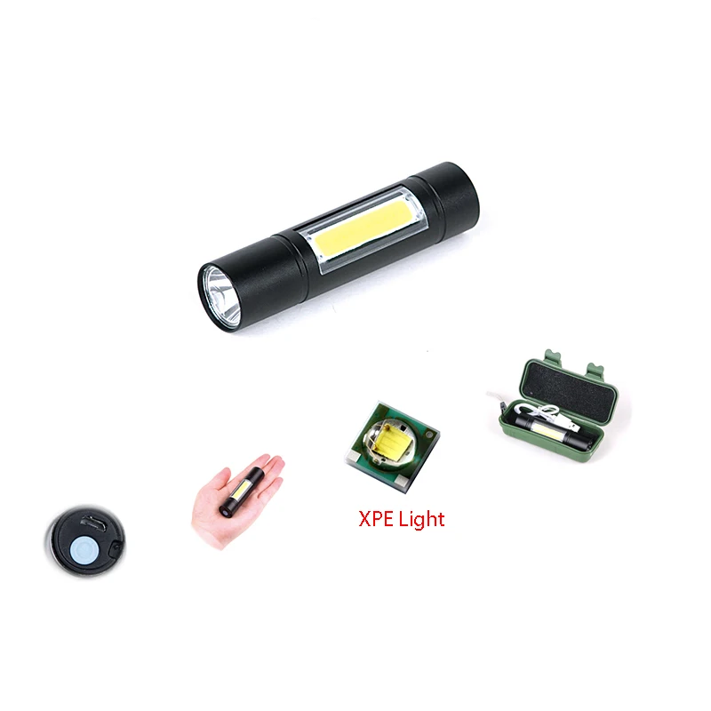 Карманный светодиодный мини-фонарик с USB-зарядкой